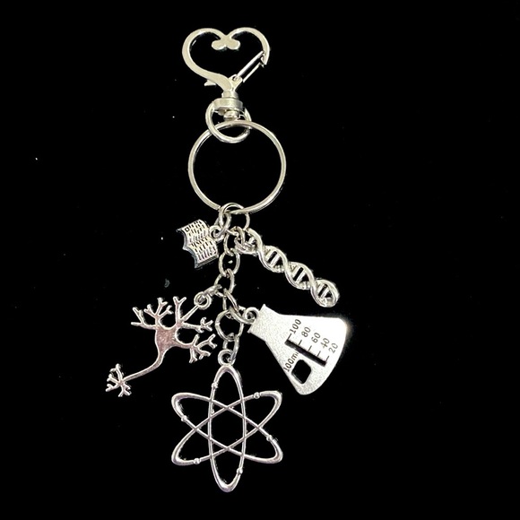 Science Keychain Bag Charm Physics Biologist - Picture 3 of 7